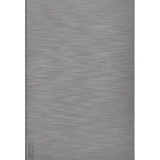 Placa Flat Ciega Plata