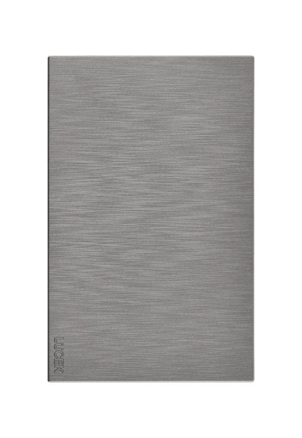 Placa Flat Ciega Plata