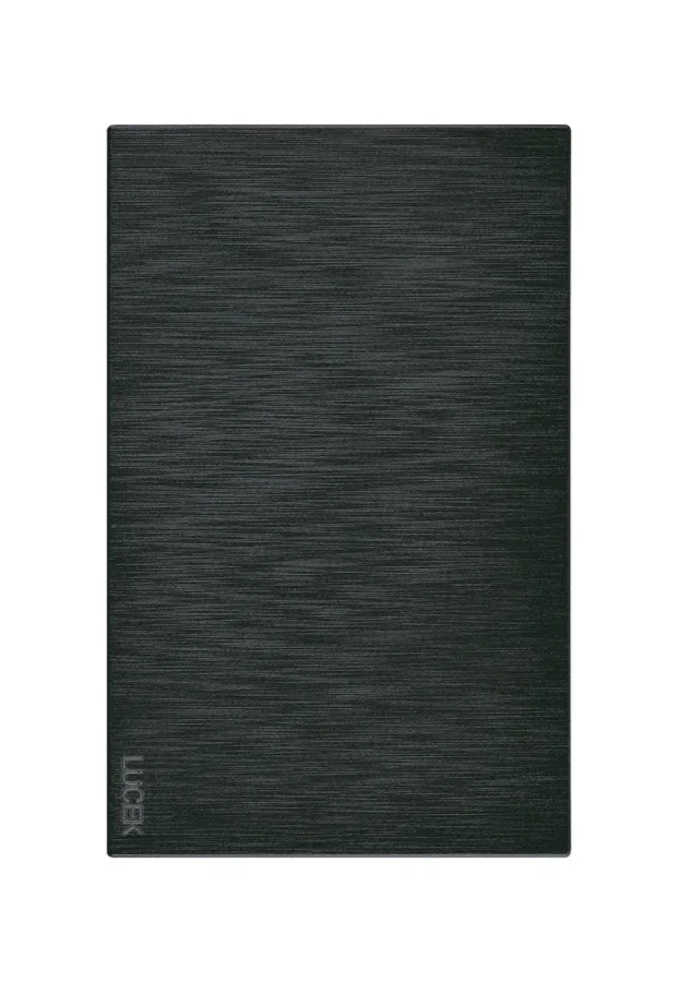 Placa Flat Ciega Negro