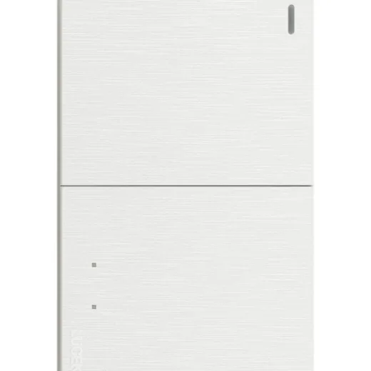 Placa Flat con 2 Apagador Sencillo Blanco