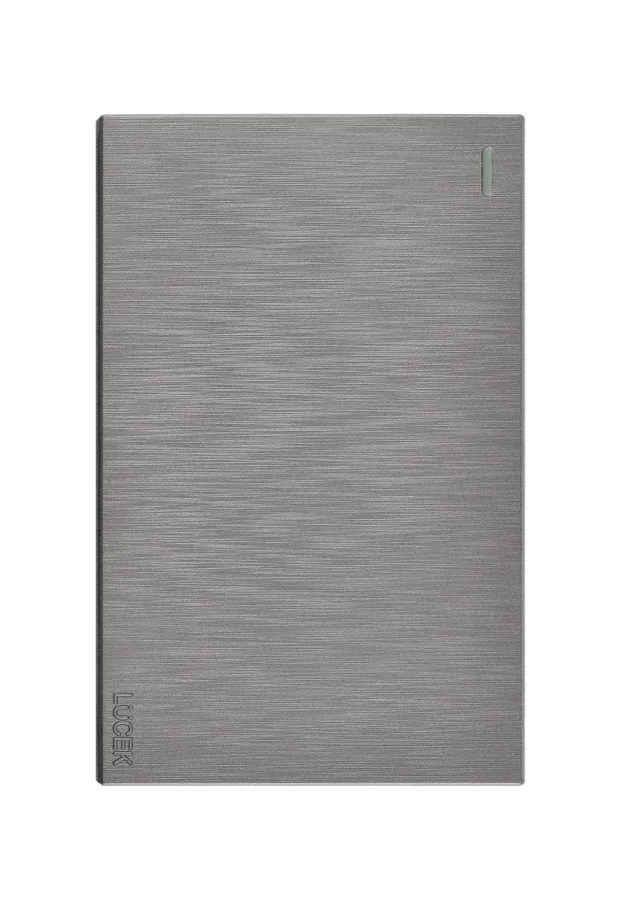 Placa Flat con 1 Apagador Sencillo Plata