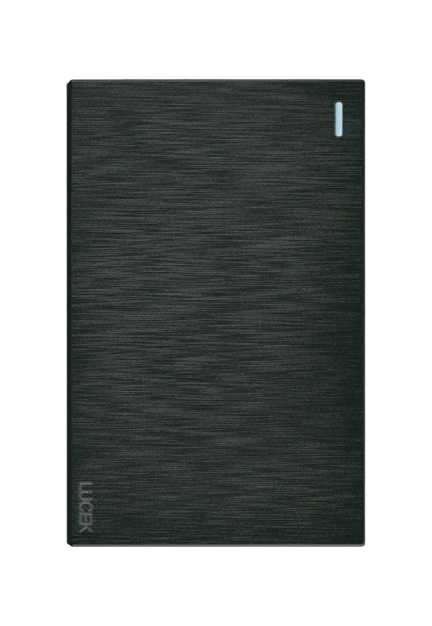 Placa Flat con Un Apagador Sencillo Negro