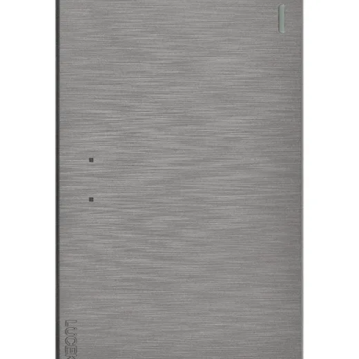 Placa Flat con Un Apagador 3 Vias Plata