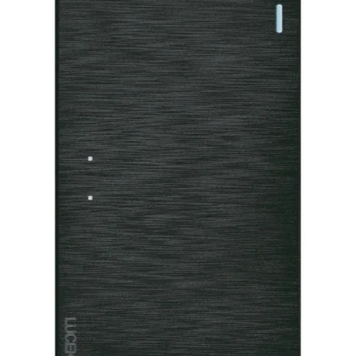 Placa Flat con Un Apagador 3 Vias Negro