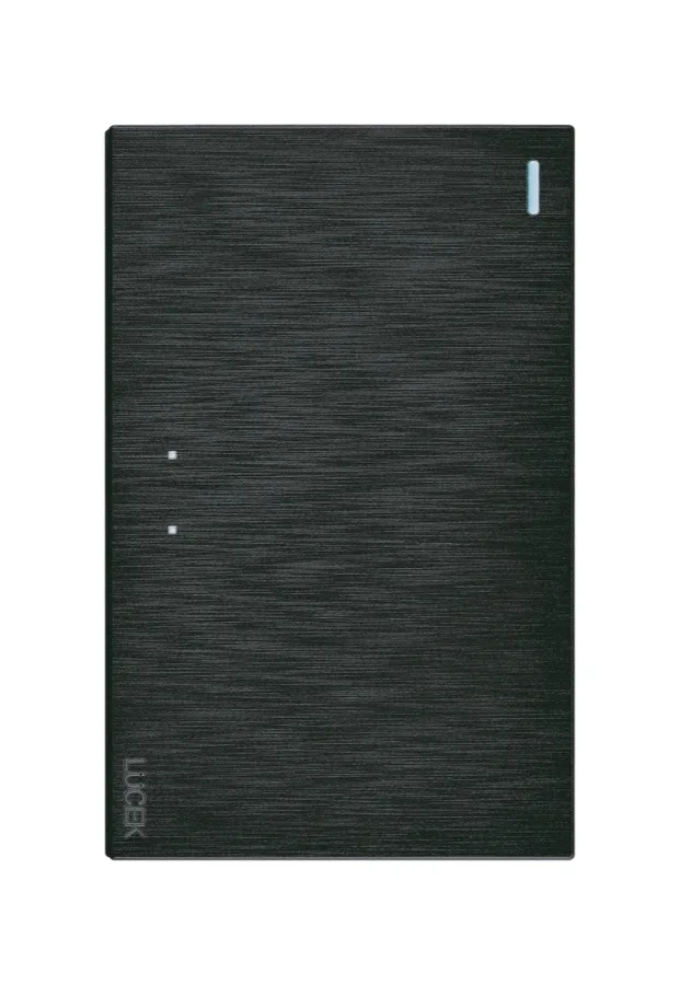 Placa Flat con Un Apagador 3 Vias Negro
